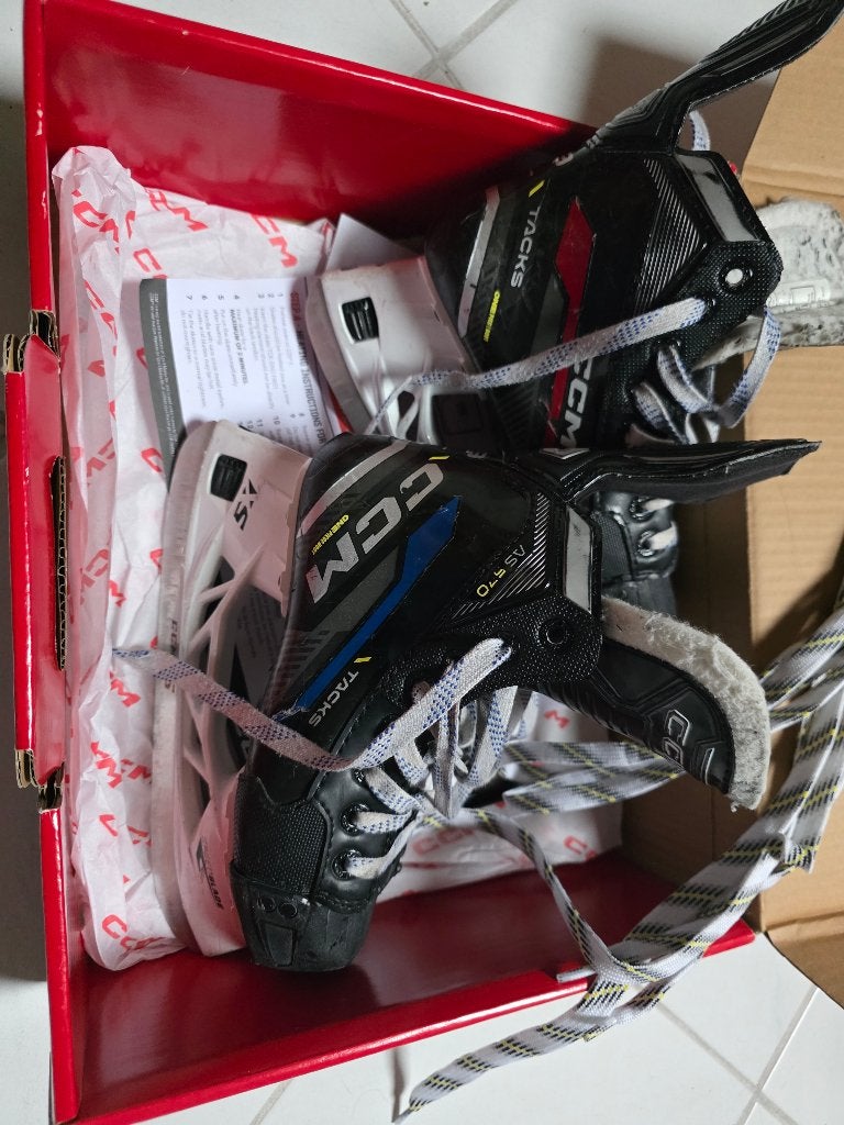 IJshockeyschaatsen maat 1 (33.5) CCM Tacks AS570, Sport en Fitness, IJshockey, Ophalen of Verzenden, Gebruikt, Schaatsen