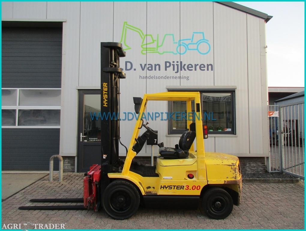 Hyster H3.00XM 2004 Perkins diesel vorkenspreider+sideshift, Hyster, Diesel, Heftruck, Ophalen of Verzenden