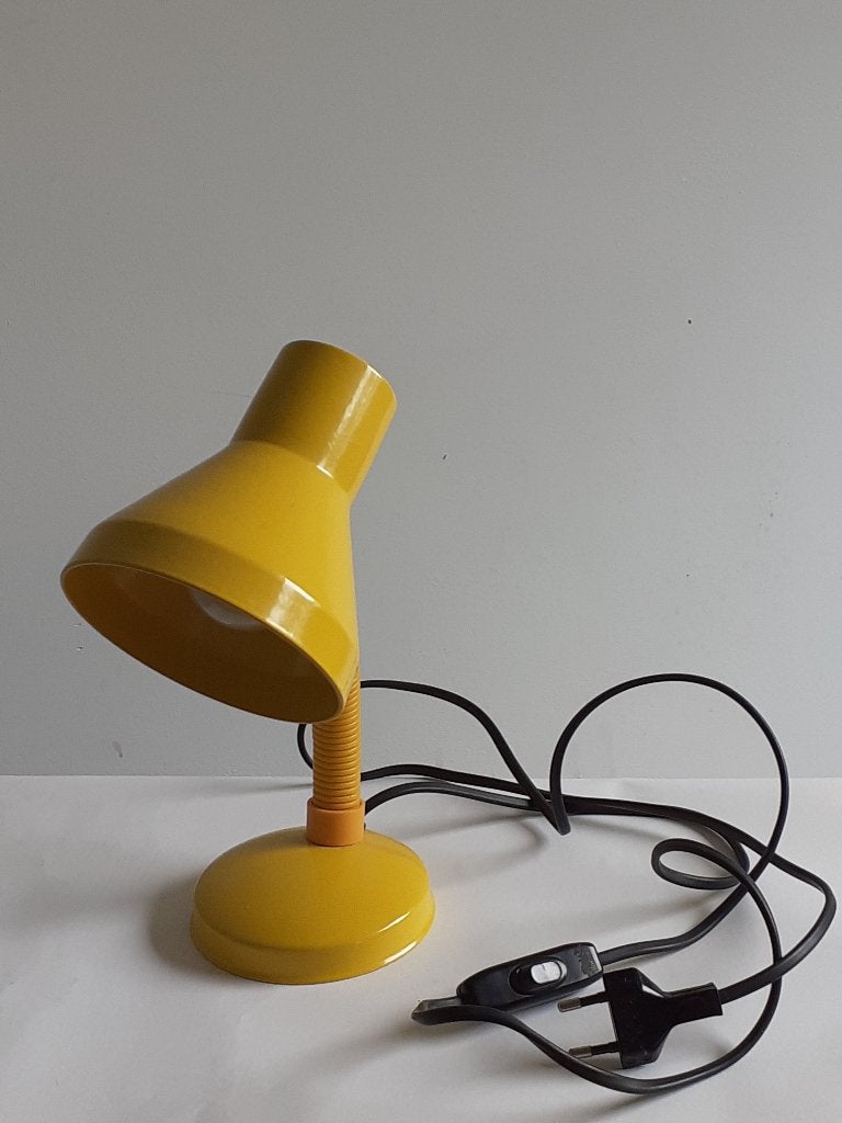 Vintage flexibele mid-century design tafellamp, Ophalen, Bureaulamp, Kunststof, 30 cm