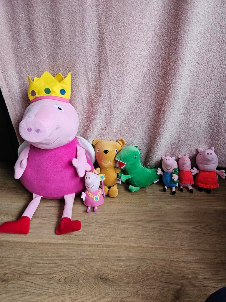Peppa Pig Knuffels - Grote Peppa, George en vriendjes, Ophalen, Gebruikt, Overige merken, Overige typen