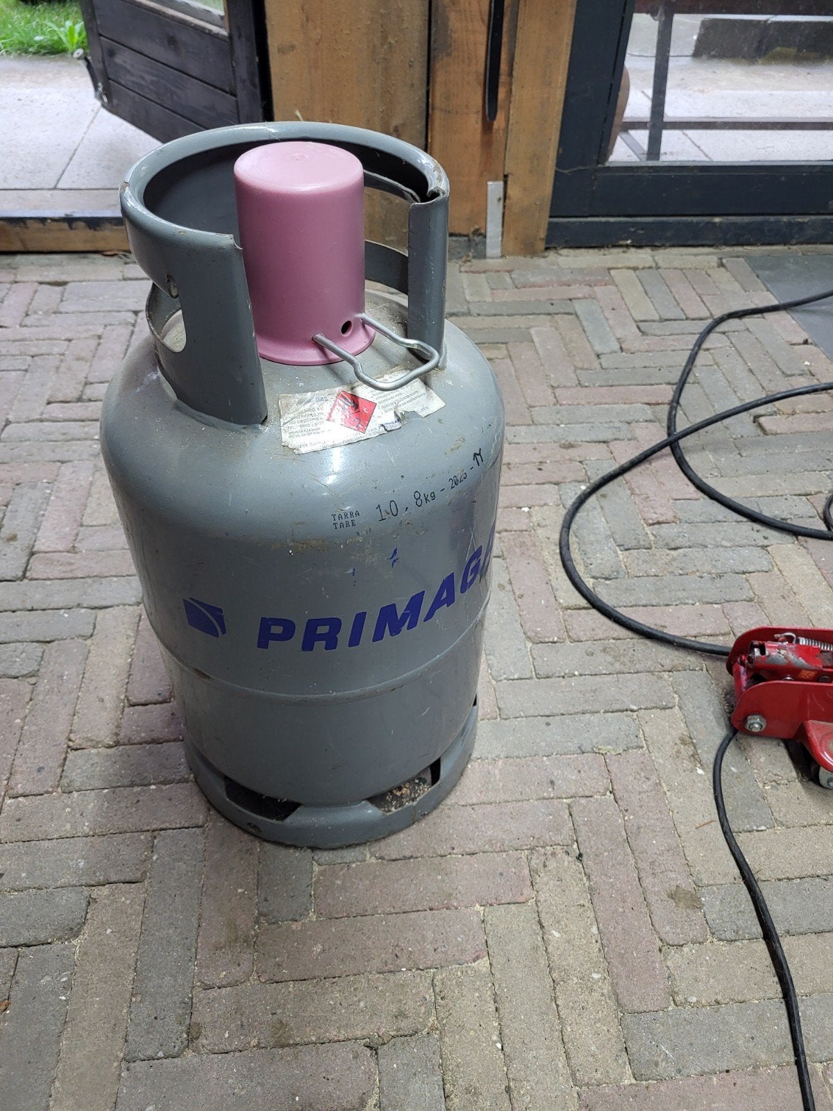 Gasfles., Ophalen of Verzenden, Gebruikt