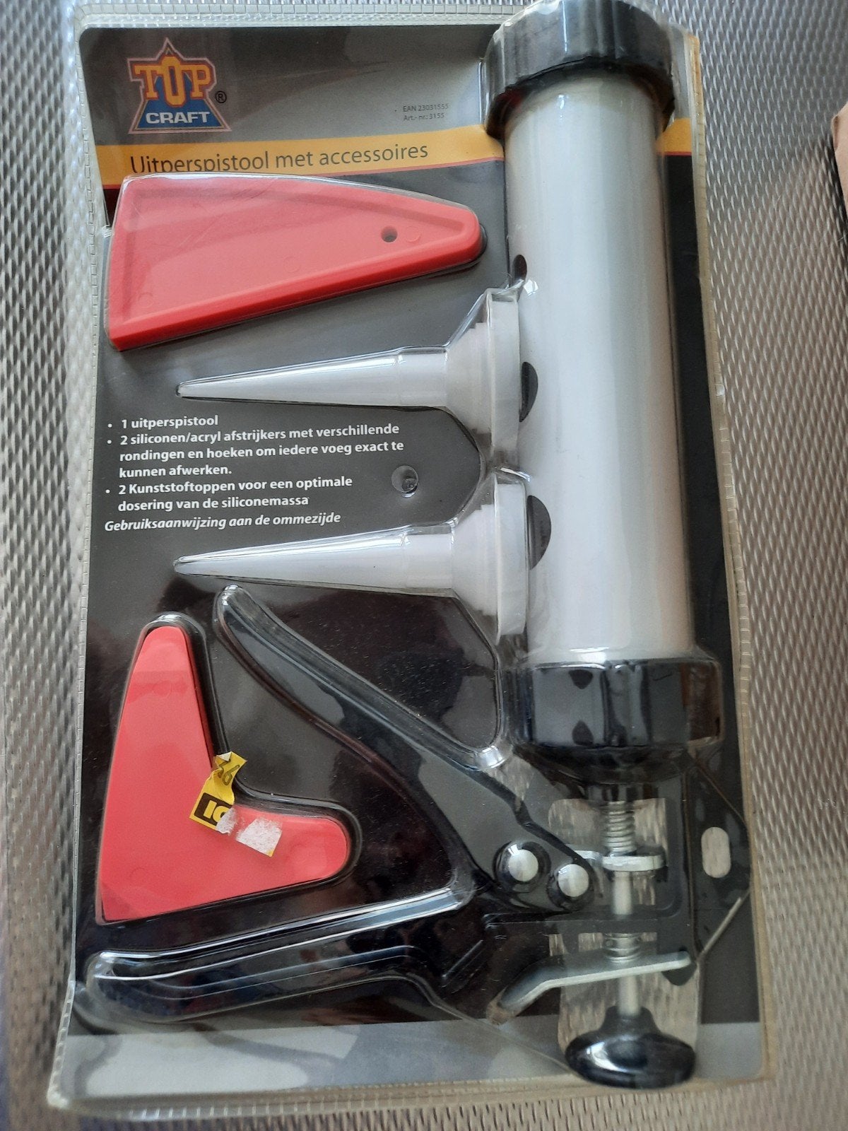 Top Craft Uitperspistool met accessoires, Doe-het-zelf en Verbouw, Gereedschap | Handgereedschap, Ophalen of Verzenden, Nieuw