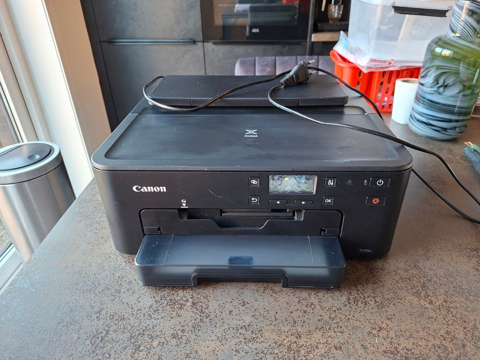 Canon zwarte draadloze printer (wifi), Computers en Software, Printers, Ophalen, Gebruikt, Kleur printen, Printer