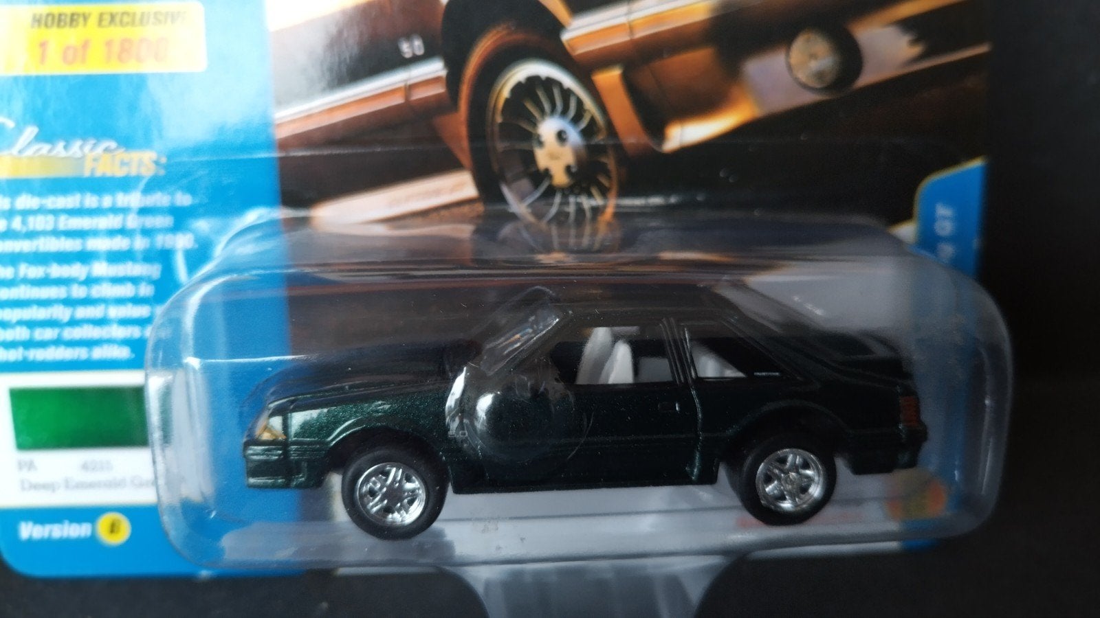 Ford Mustang GT 1990 1:64 Johnny Lightning Pol, Auto, Verzenden, Nieuw, M
