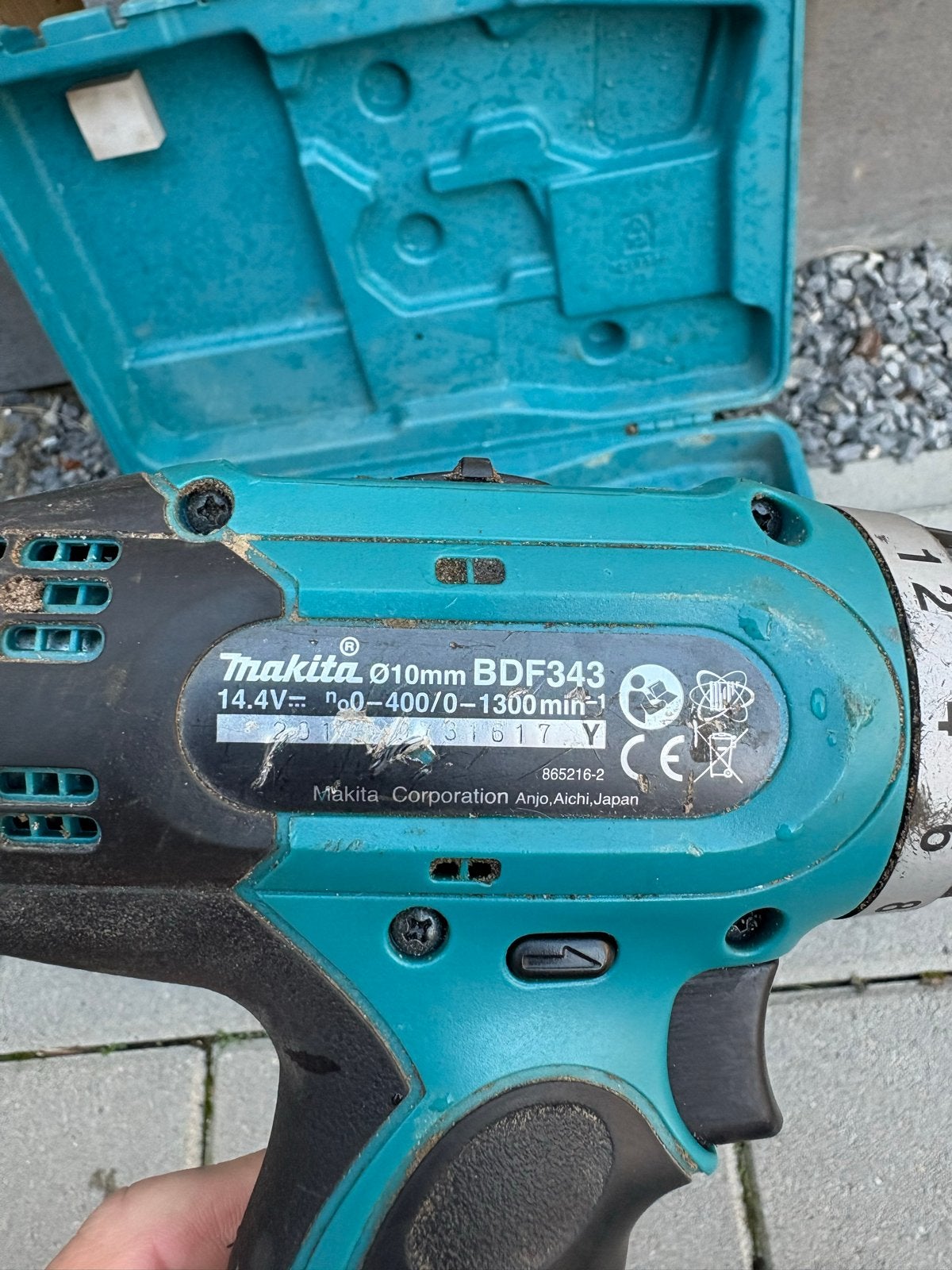 Makita BDF343 Accuboormachine 14.4V - Zo goed als nieuw, Ophalen, Variabele snelheid, Minder dan 400 watt, Zo goed als nieuw