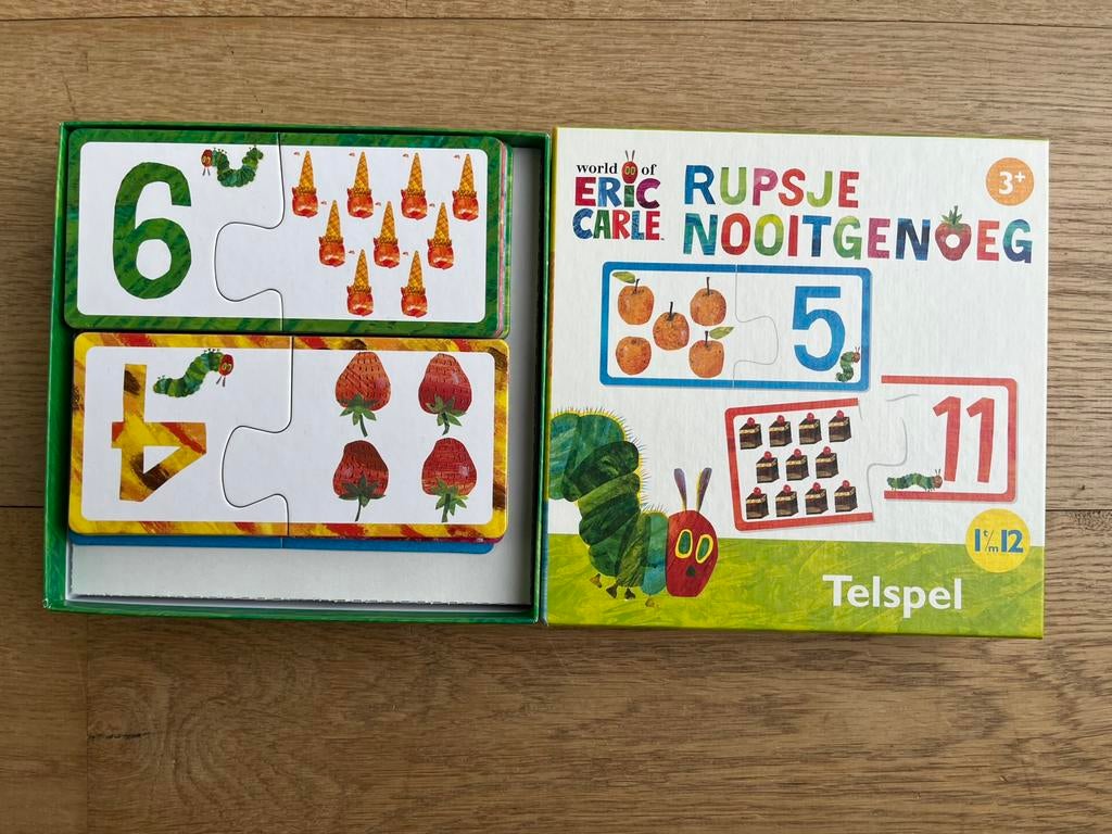Rupsje Nooitgenoeg Telspel 1 t/m 12 3+, Ophalen of Verzenden, Zo goed als nieuw, Puzzelen