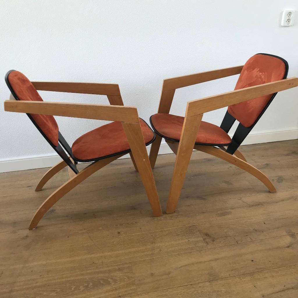 Set 2 Getama Butterfly GE460 fauteuil stoel design, Huis en Inrichting, Fauteuils, 75 tot 100 cm, Ophalen of Verzenden, Nvt, Nvt