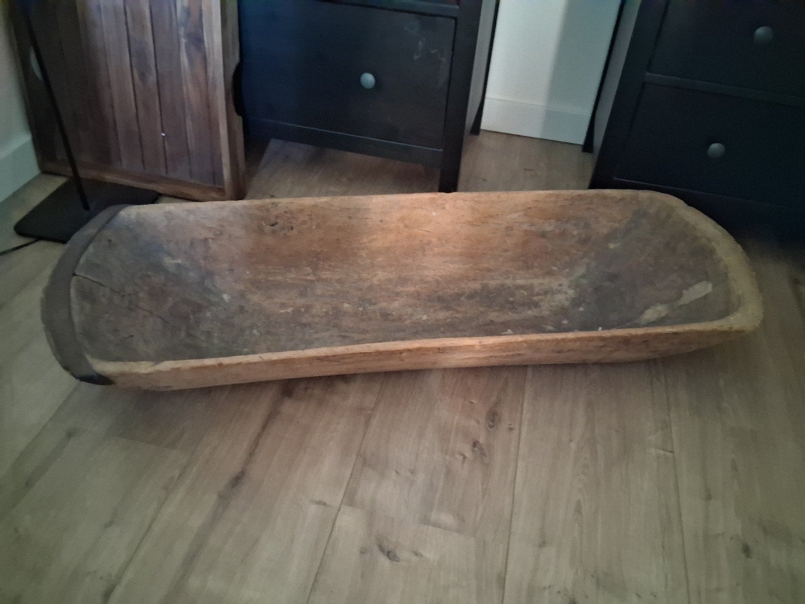 Antieke houten trog - Rustieke decoratie, Ophalen, Gebruikt, Rechthoekig, Hout