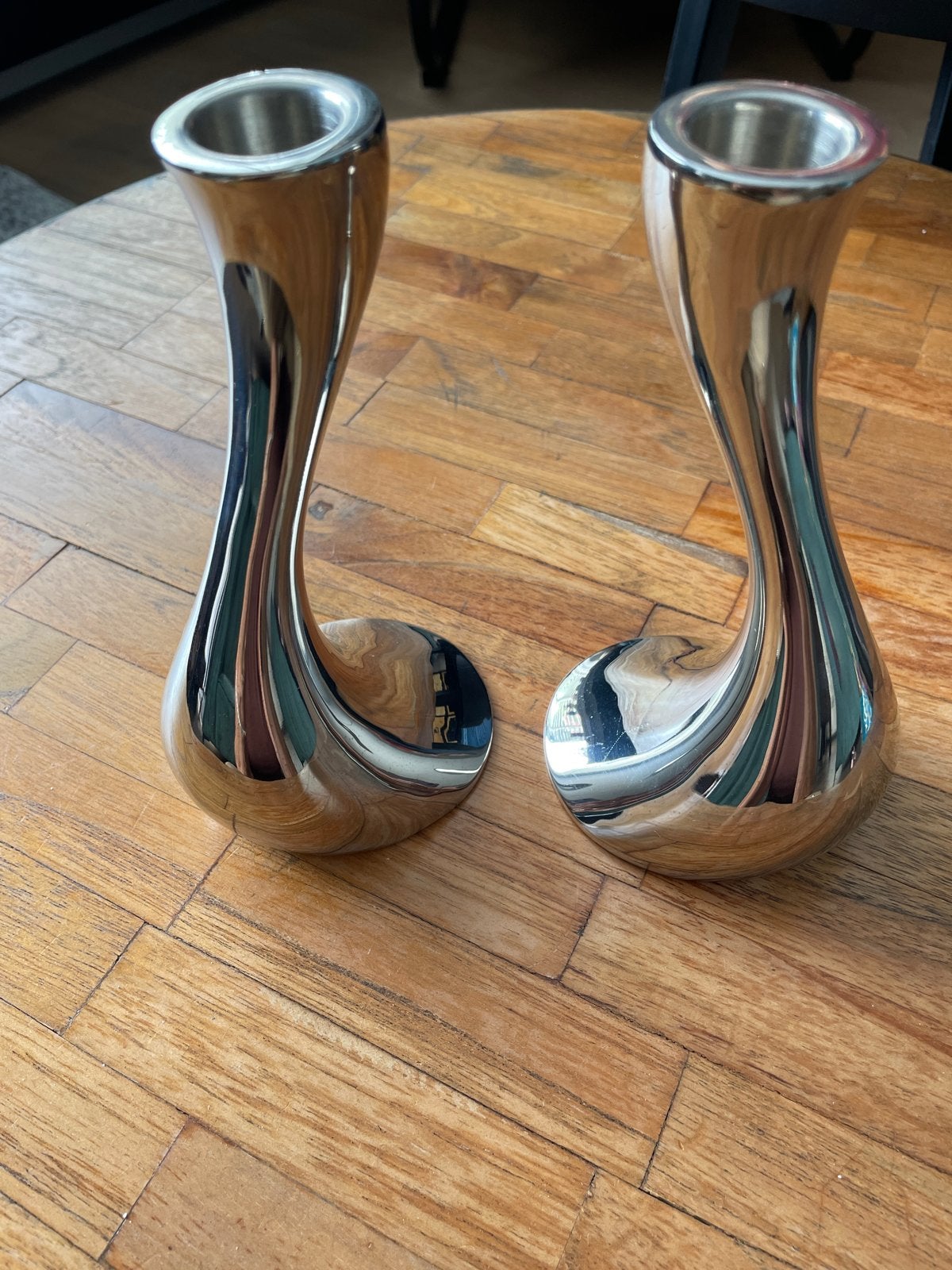 Georg Jensen Cobra Kandelaars - Ontwerp Constantin Wortmann, Verzenden, Overige materialen