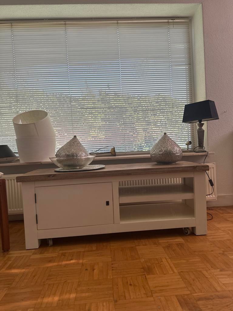 Landelijke salontafel / tv meubel 120x45, Ophalen, Gebruikt, 100 tot 150 cm, Minder dan 100 cm