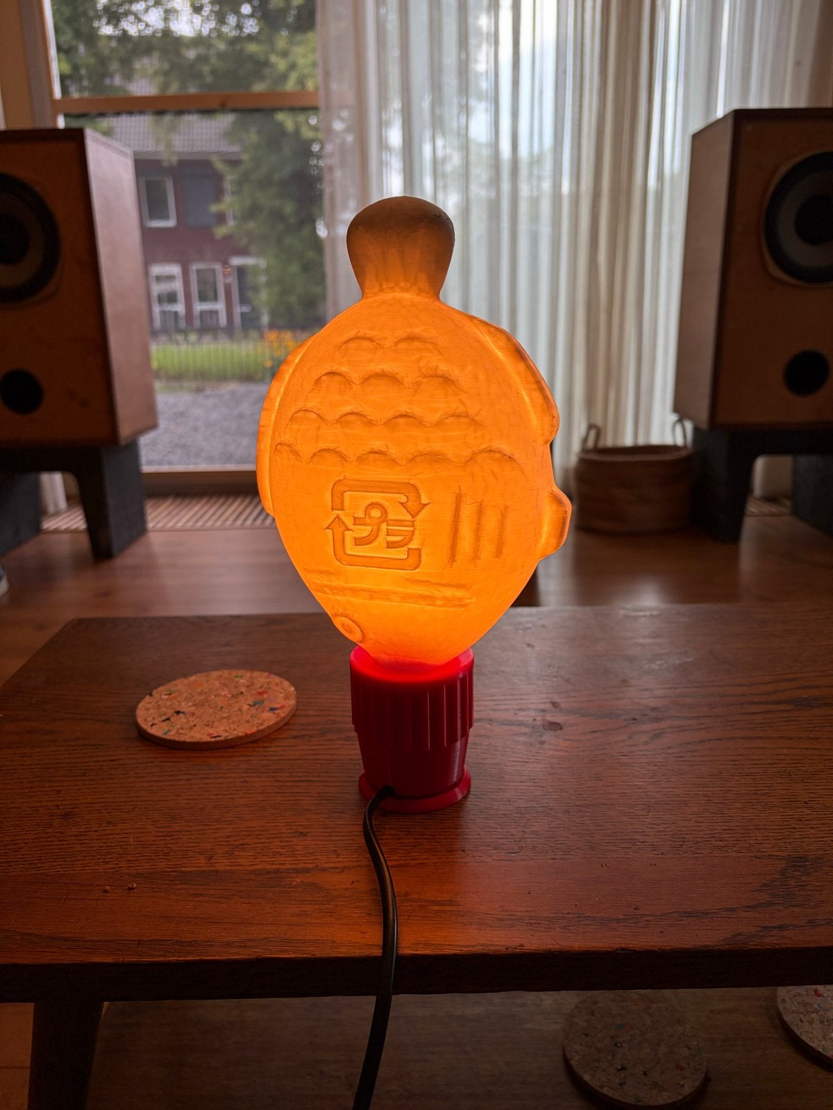 3D-geprinte Sojasaus Vis Lamp, Ophalen, Wit, Overige merken, Kunststof