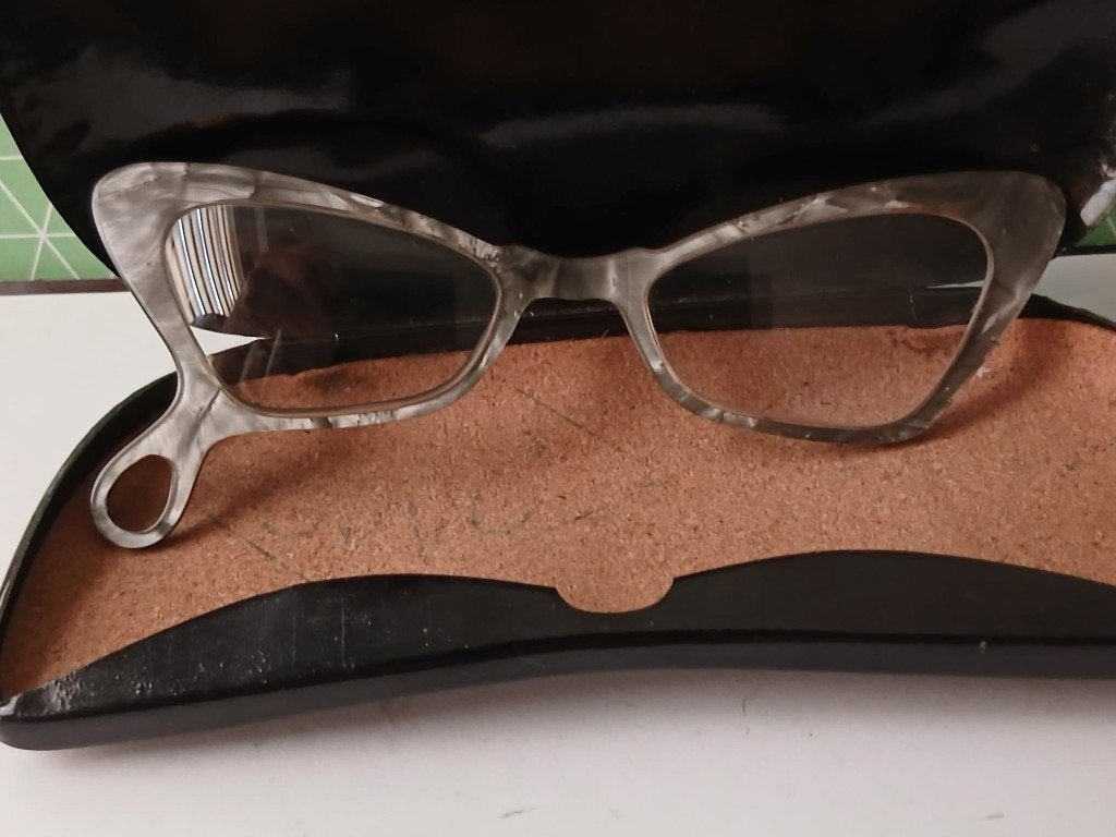 Jaren 50 Cat-Eye Lorgnette Bril, Ophalen of Verzenden