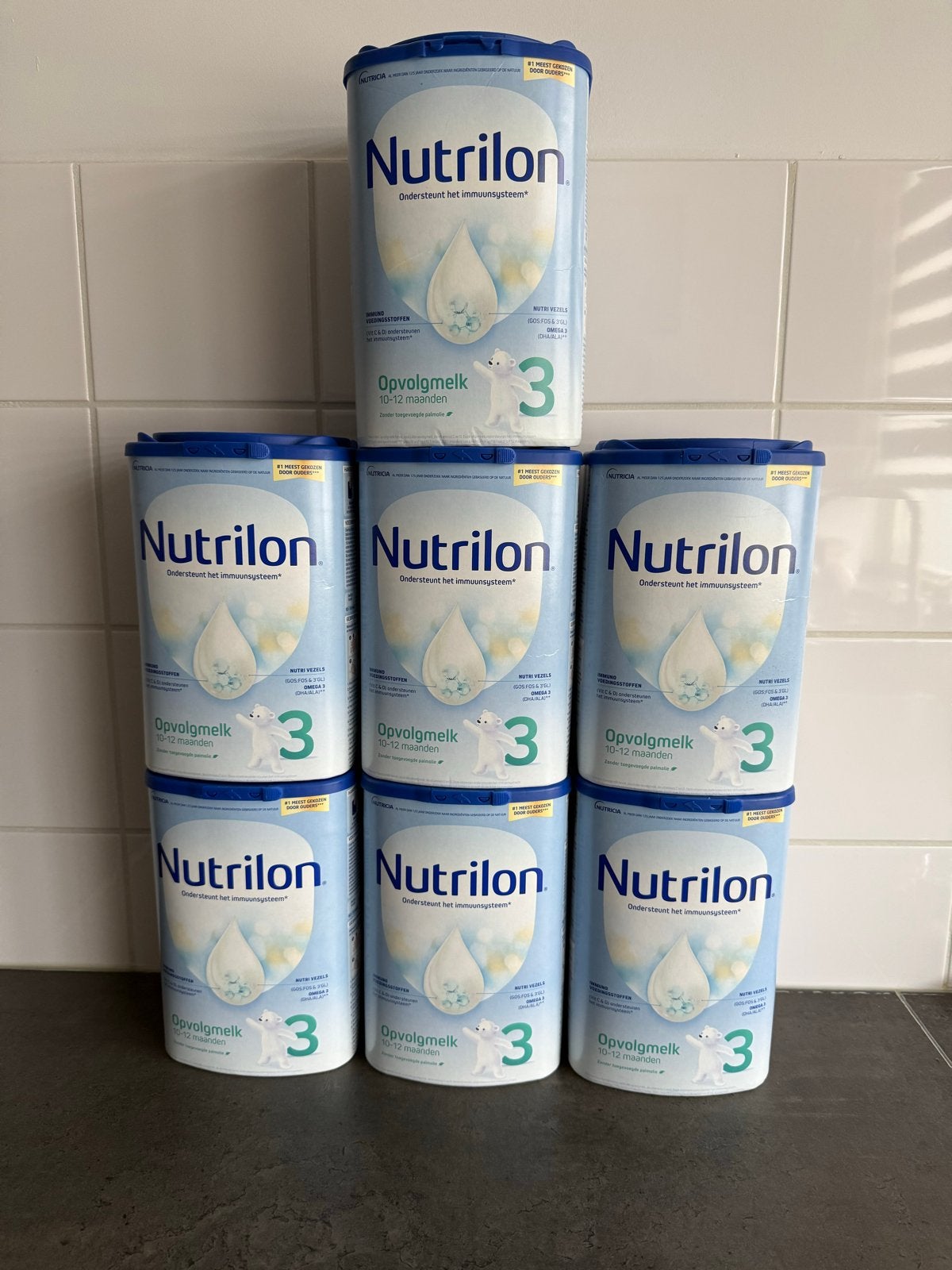 Nutrilon 3 Opvolgmelk 10-12 maanden (7x), Kinderen en Baby's, Overige typen, Nieuw, Ophalen of Verzenden, BPA-vrij