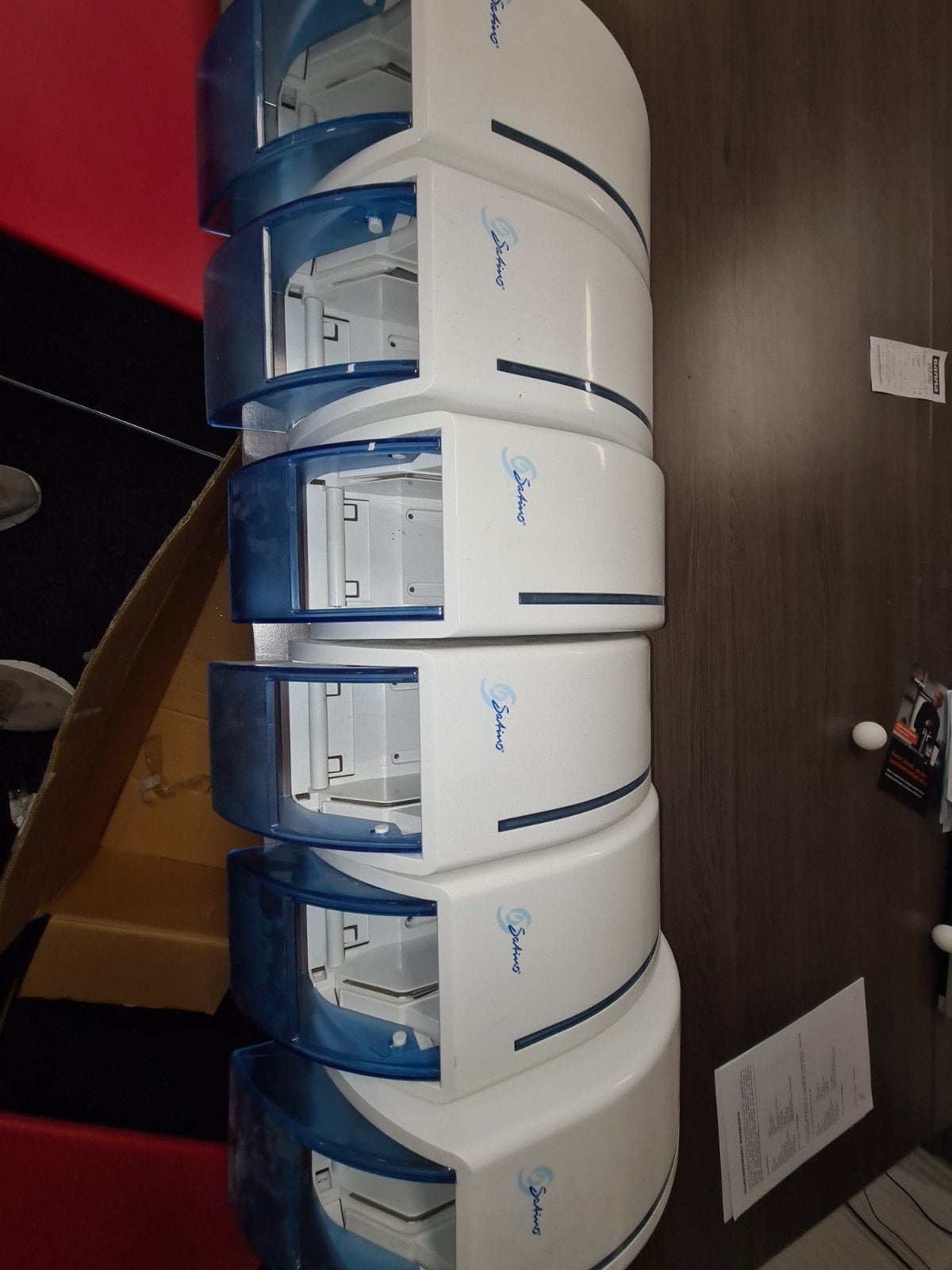 6x Satino Doprol Toiletpapierdispenser - Goede Staat, Ophalen, Gebruikt