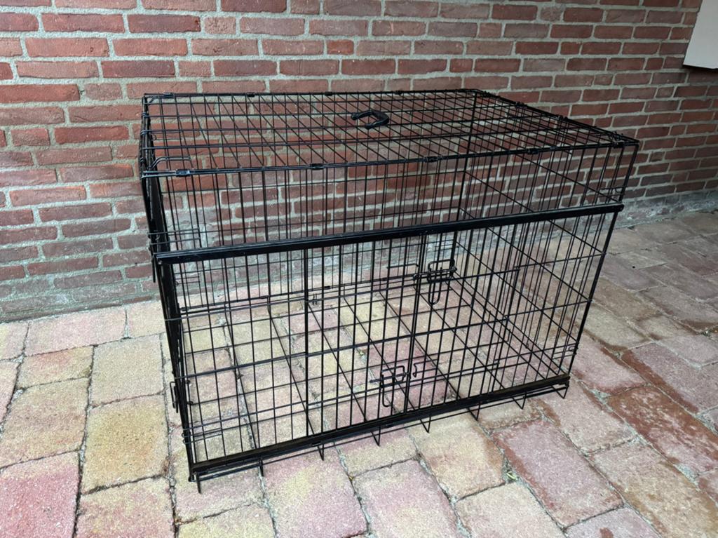 Hondenbench zwart, Ophalen, Hondenkennel, Gebruikt, 65 tot 100 cm