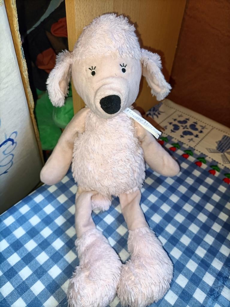 Happy Horse roze poedel knuffel 35 cm groot, Ophalen of Verzenden, Zo goed als nieuw, Overige typen