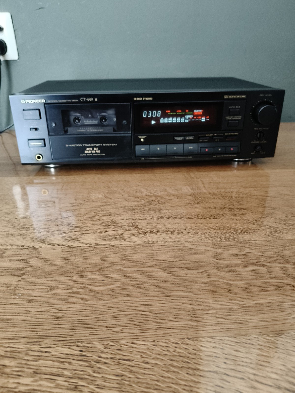 Pioneer CT-449 Cassettedeck - Uitstekende Staat, Audio, Tv en Foto, Cassettedecks, Ophalen, Enkel, Overige merken, Tiptoetsen