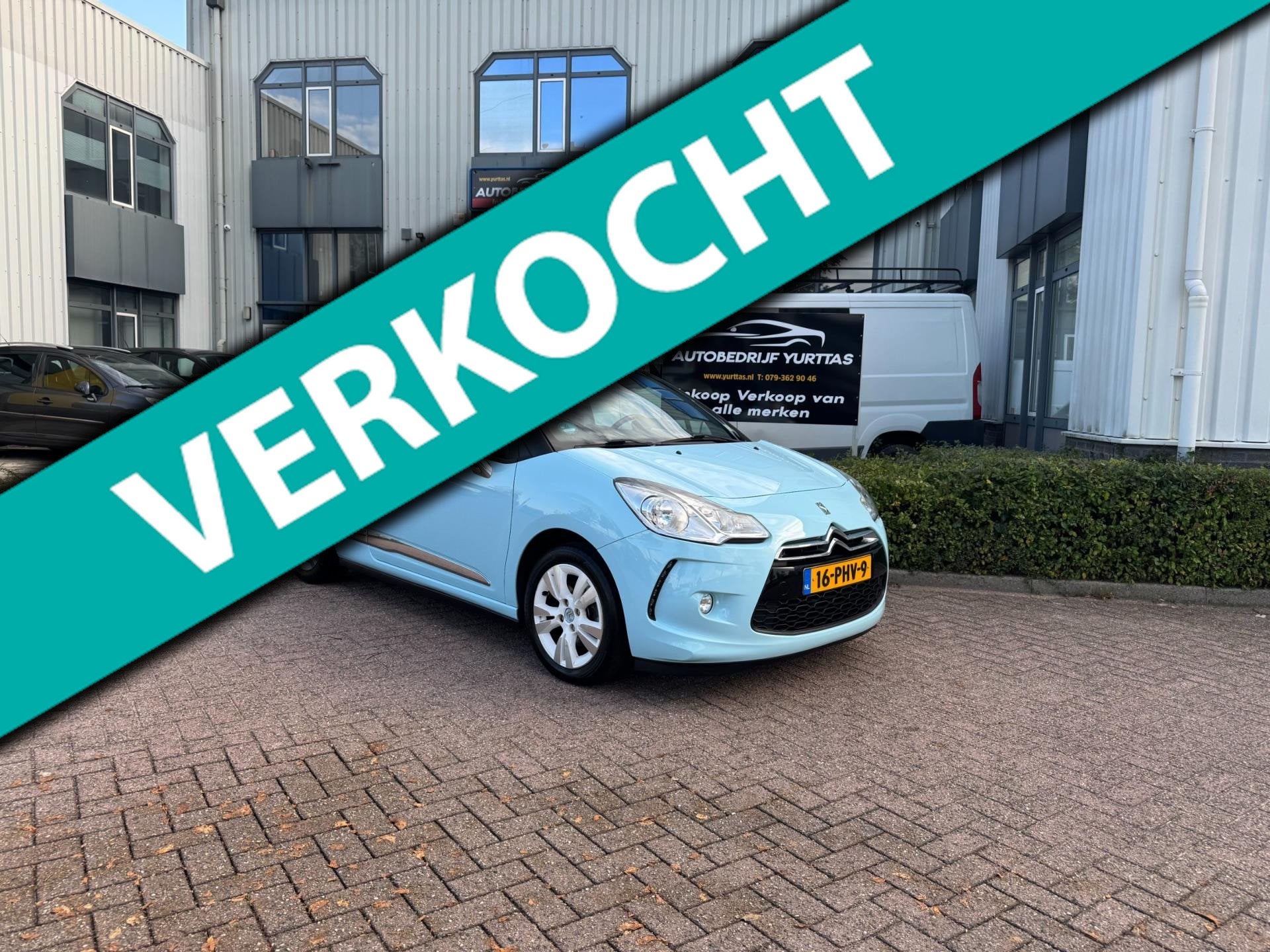 Citroen DS3 1.6 So Chic, Voorwielaandrijving, Euro 5, 4 cilinders, Blauw