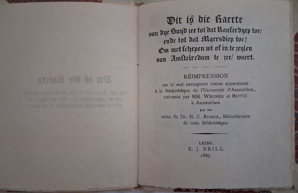 Kaerte van dije Suijd Zee tot Ranserdijep toe, Boeken, Ophalen of Verzenden, Zo goed als nieuw, E.J. Brill