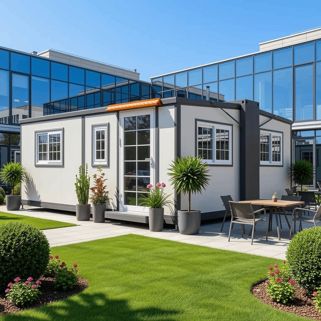 Nieuwe Professionele Tiny House/ Mobiele Kantoor Unit 28m2, Ophalen