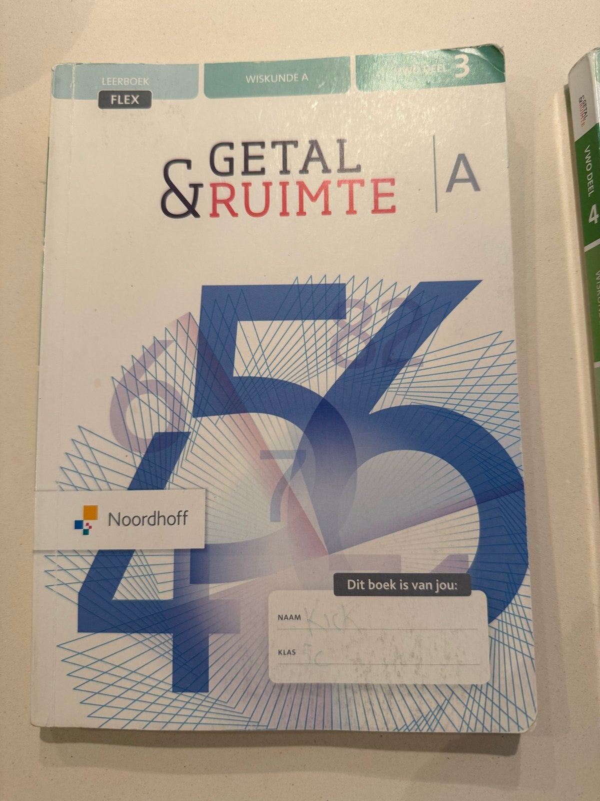 Getal & Ruimte VWO Wiskunde A/C 12de ed. boeken deel 1t/m3, Boeken, Schoolboeken, Ophalen of Verzenden, Gelezen, VWO, Wiskunde A