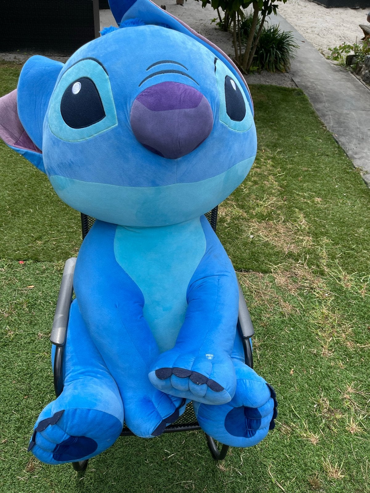 Grote Disney Stitch Knuffel - Zo goed als nieuw, Ophalen, Disney, Overige typen, Blauw