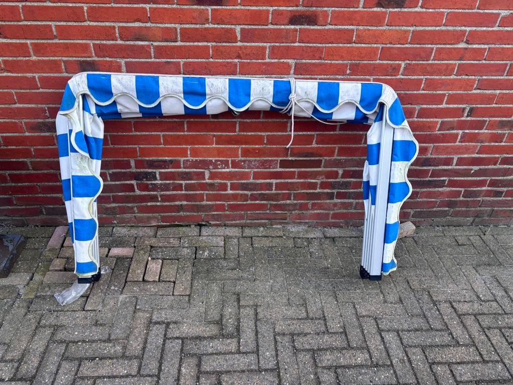 Te koop nette aluminium markies 125 cm breed, Ophalen, Markies, Minder dan 150 cm, Minder dan 250 cm