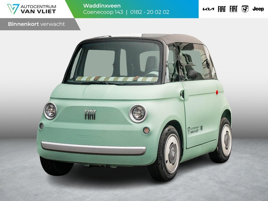 Fiat Topolino Base | Actieradius 75km | Rijklaar, Auto's, Fiat, 75 km, Origineel Nederlands, LED verlichting, 6 kWh