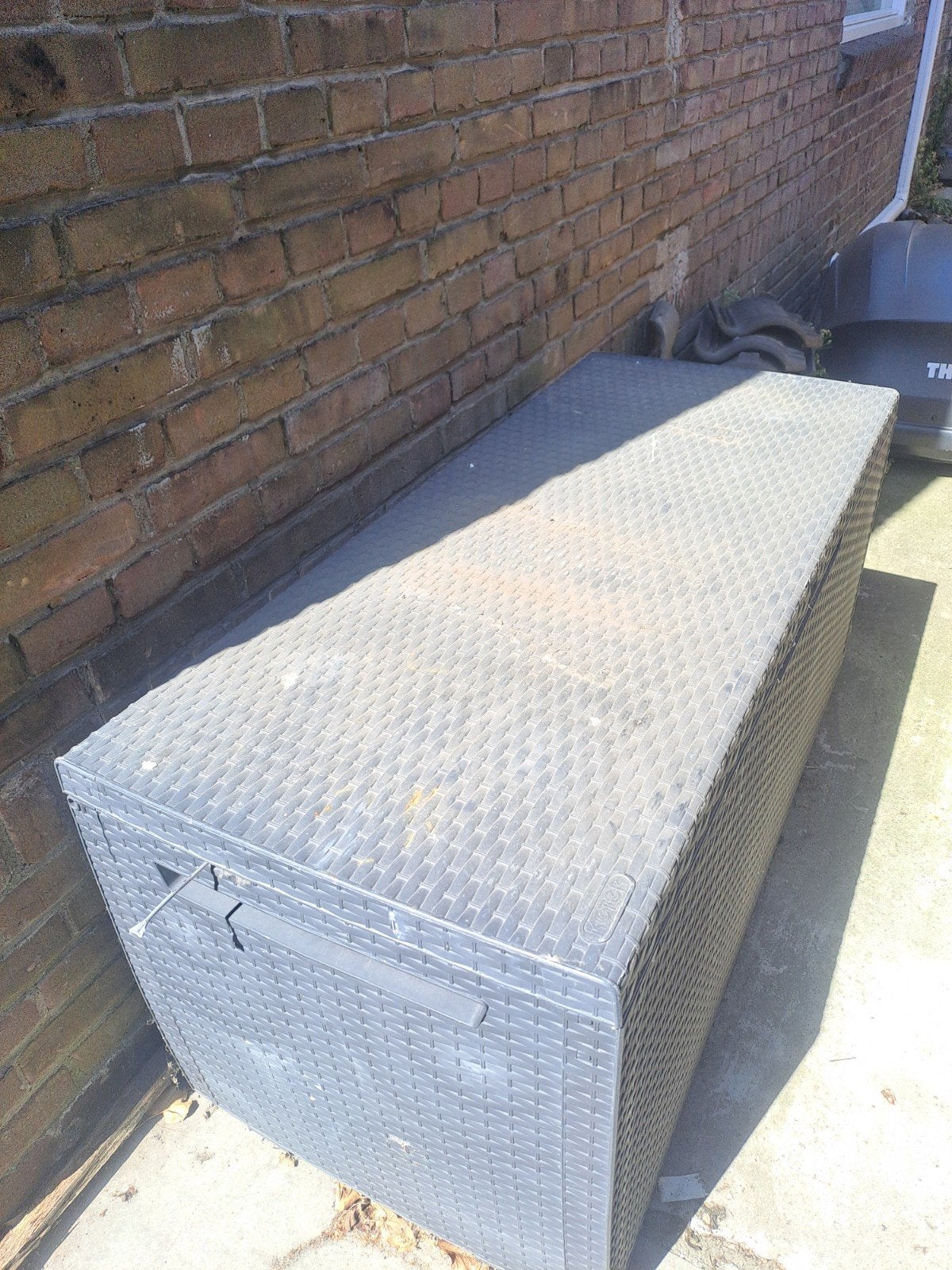 Gratis kunststof opbergbox voor buiten - Gebruikt, Ophalen, Gebruikt, Kunststof, Overige typen
