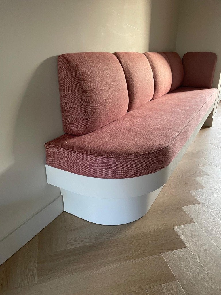 eetbank organische ronde bank voor aan de eettafel, Minder dan 75 cm, Nieuw, Rechte bank, Stof