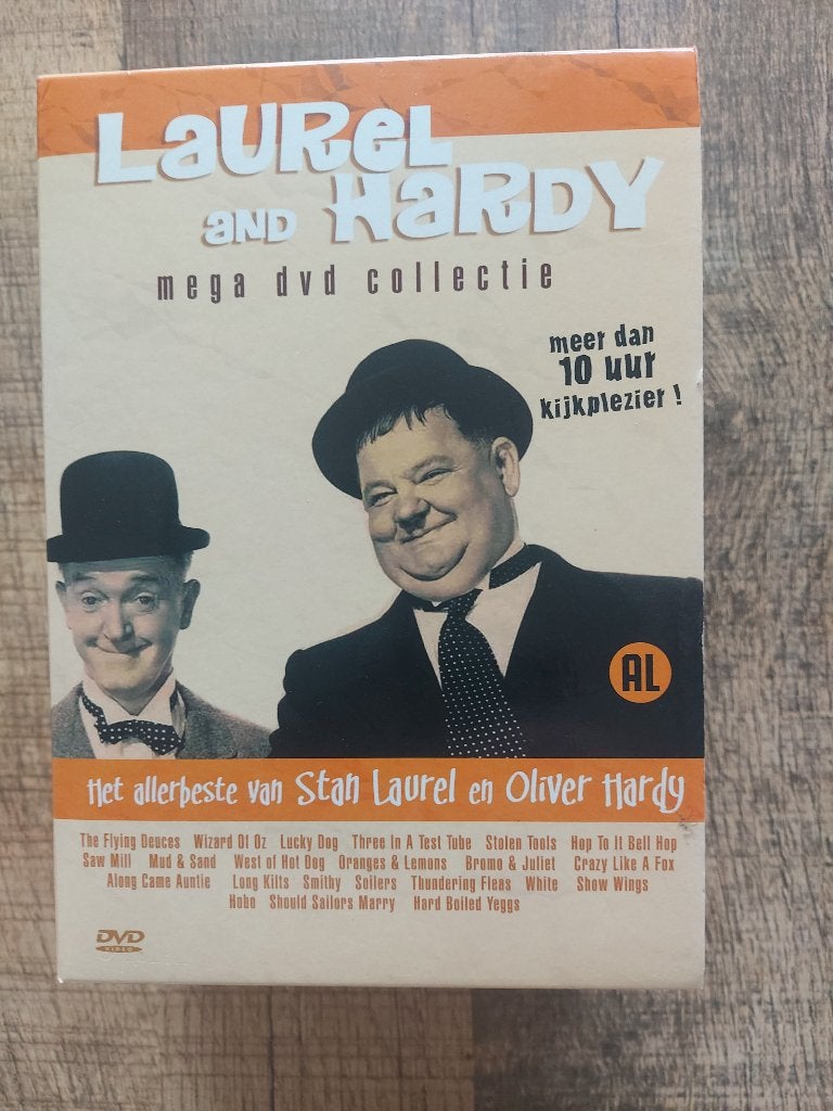 DVDbox Laurel en Hardy - 6 dvds, Gebruikt, Alle leeftijden, Ophalen of Verzenden, Komedie