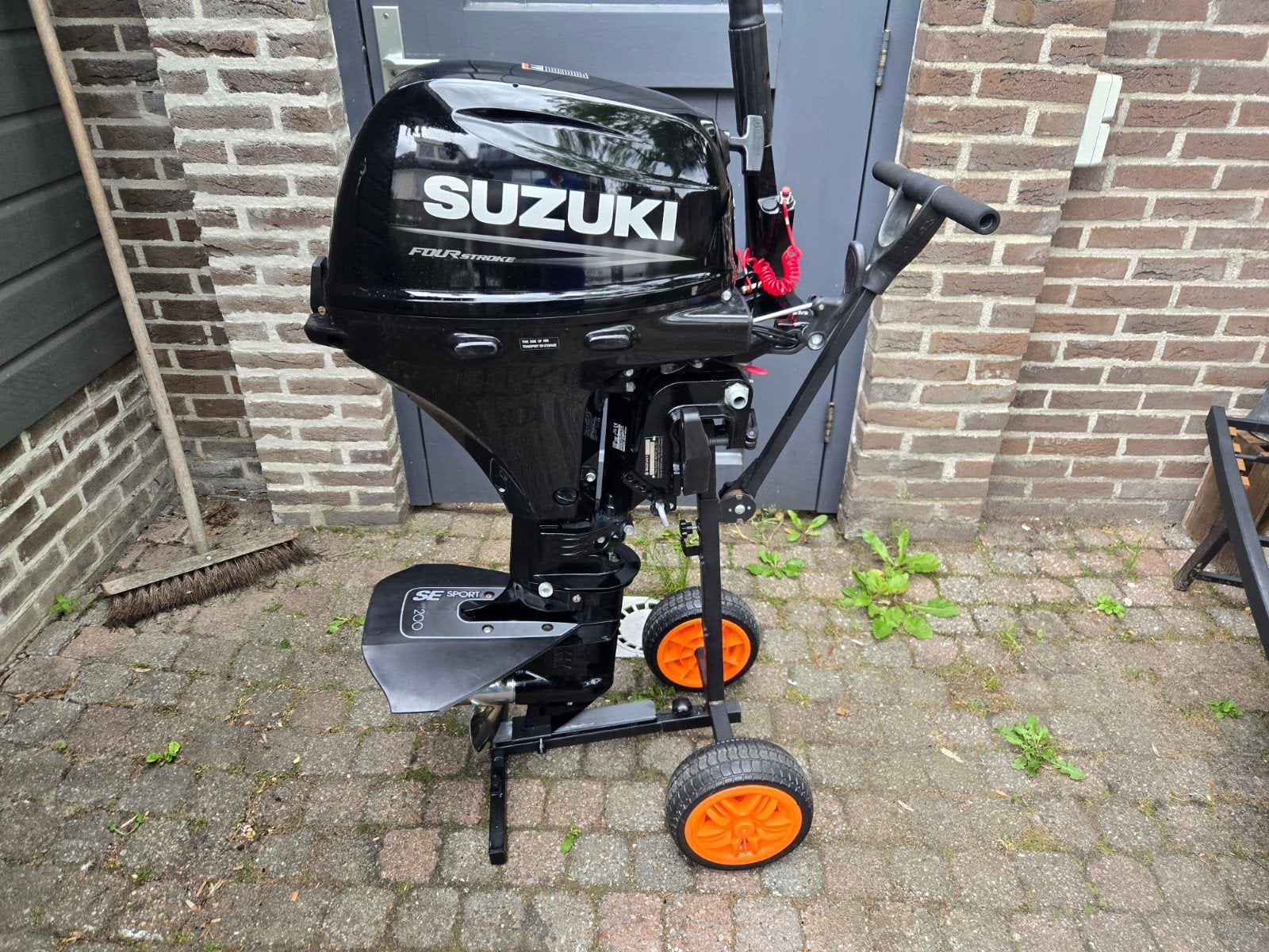 Hollex Buitenboordmotor Trolley Zwart (t/m 20 PK), Ophalen, Zo goed als nieuw, Motor en Techniek