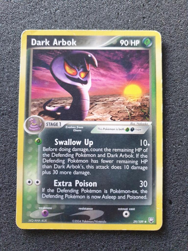 Pokémon kaart Dark Arbok #29 EX Team Rocket Returns, Ophalen of Verzenden, Gebruikt, Losse kaart