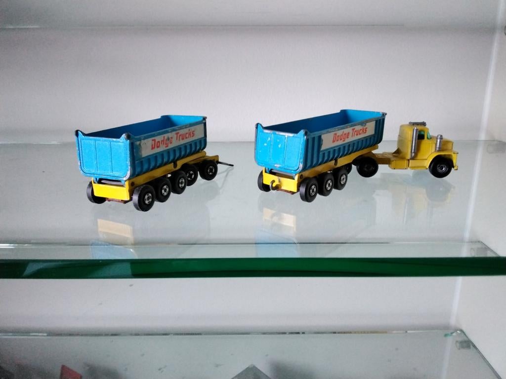 Vintage Matchbox Dodge Trucks Speelgoedvrachtwagen, Ophalen of Verzenden, Gebruikt