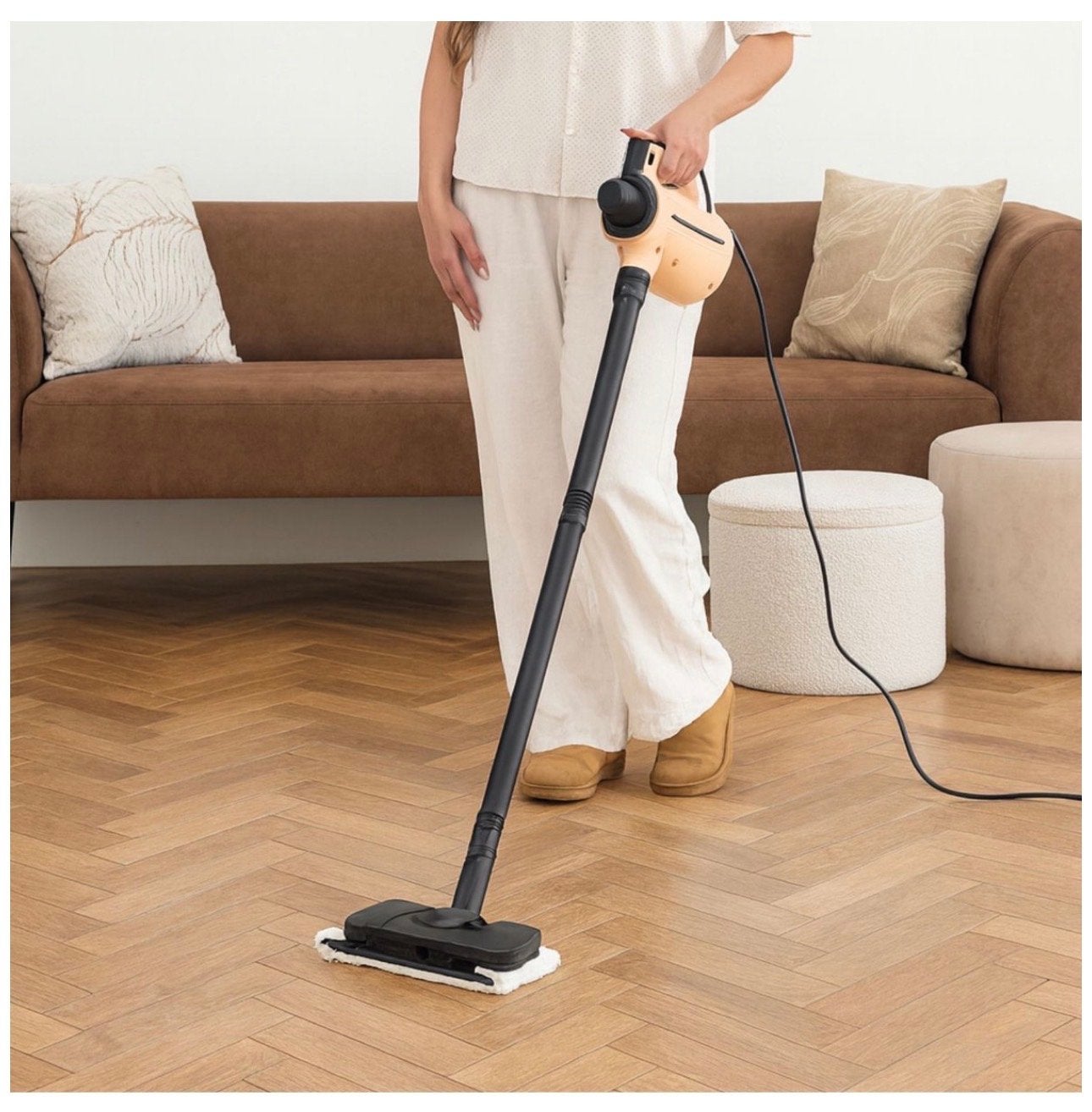 BambiClean Stoomreiniger met accessoires - Zo goed als nieuw, Ophalen of Verzenden, Zo goed als nieuw, Stoomreiniger