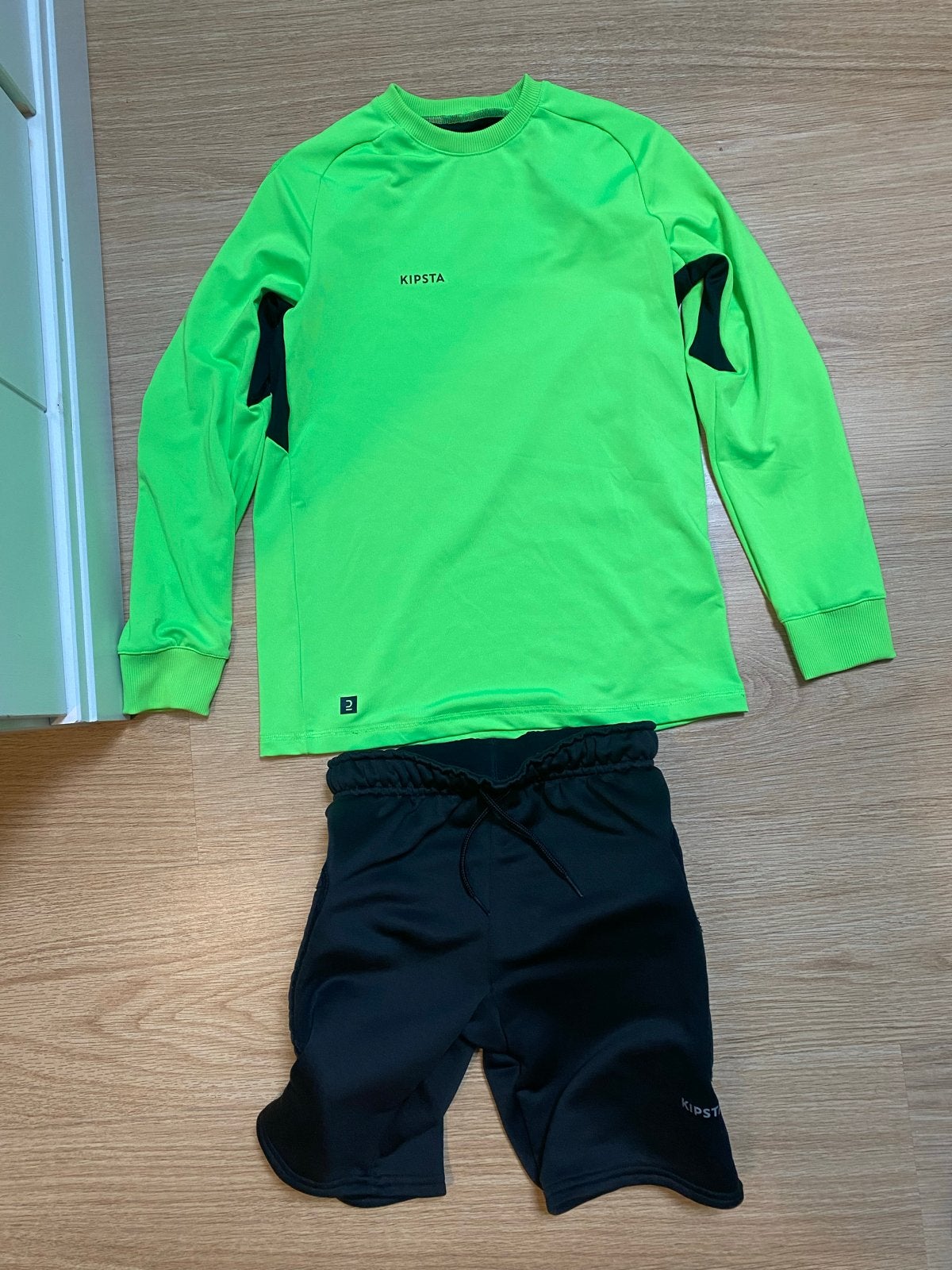 Keepersset kipsta: Shirt korte broek 10-11 jaar maat 140-146, Ophalen of Verzenden, Zo goed als nieuw, Jongen of Meisje, Sport- of Zwemkleding