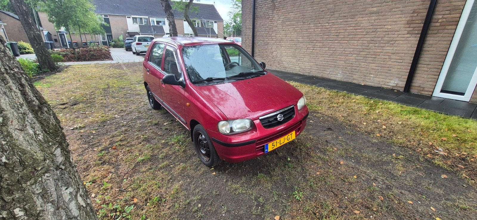 Suzuki Alto 1.1 AUT 2003 Rood, nieuwe apk, Android radio, Auto's, Suzuki, Stof, 4 cilinders, 4 stoelen, Origineel Nederlands