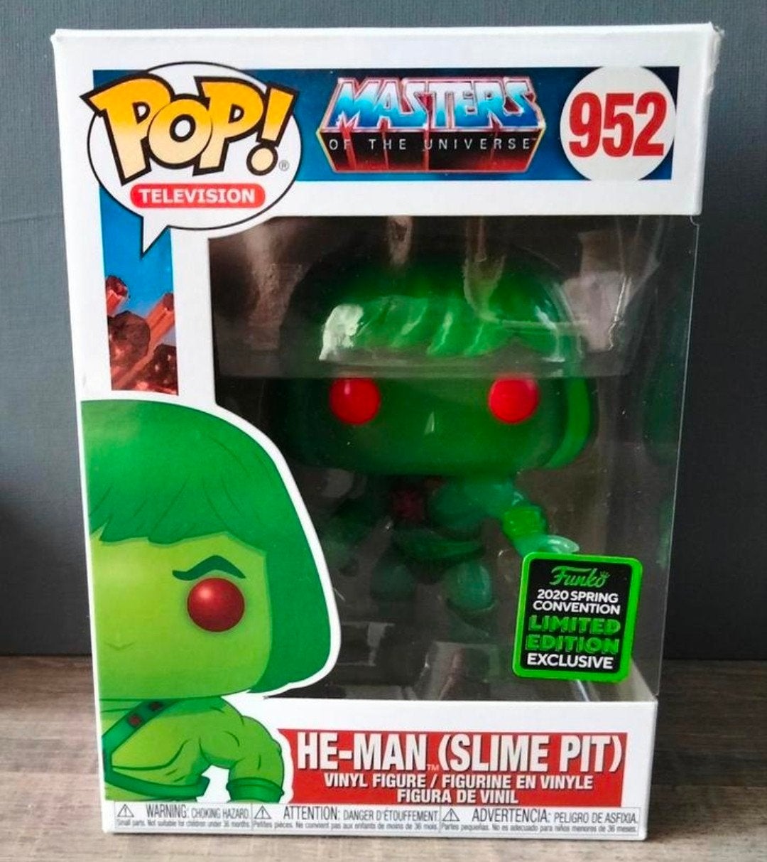 952 He Man Slime Pit Masters Of The Universe Funko Pop, Ophalen of Verzenden, Zo goed als nieuw