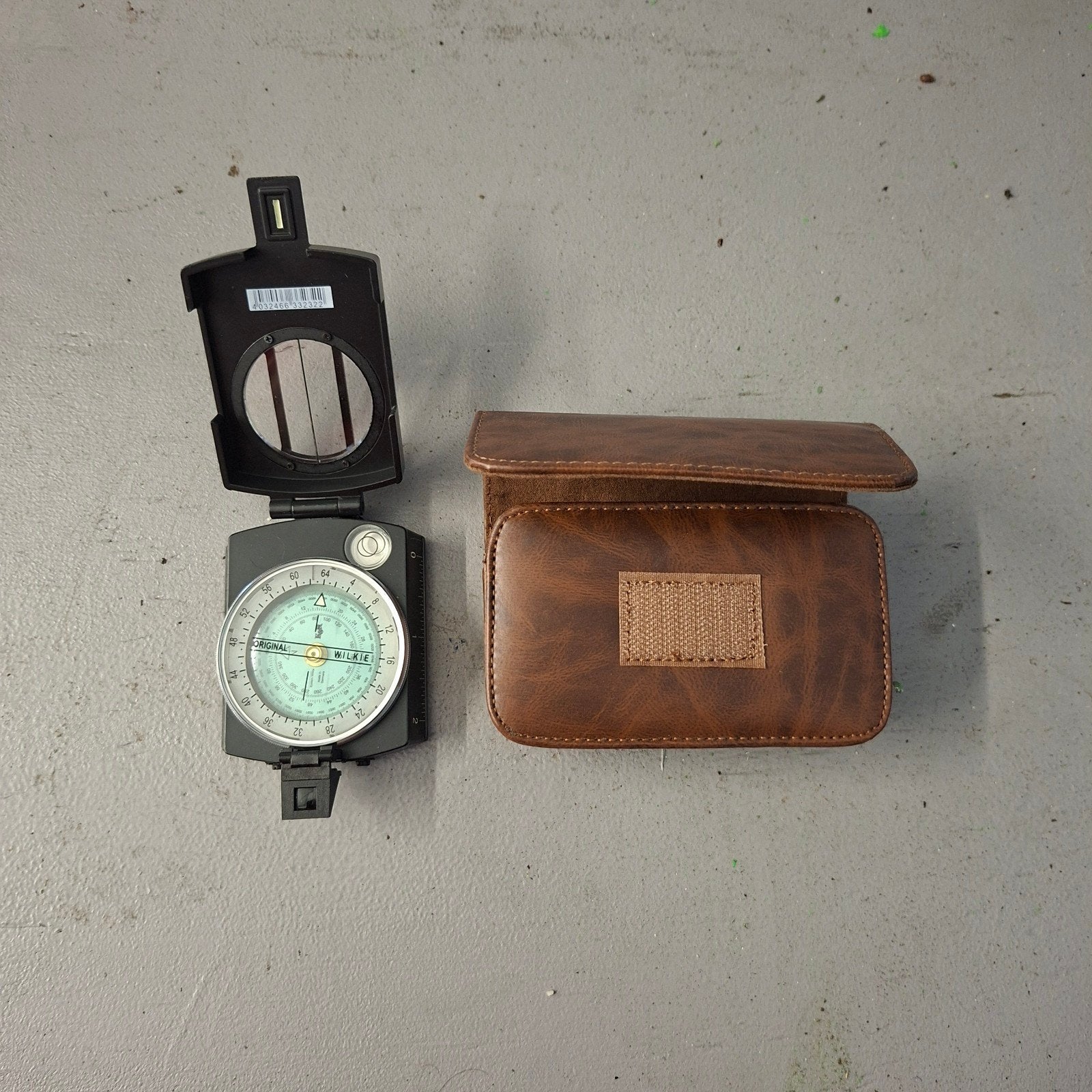 Original Wilkie Kompas met Leren Etui, Ophalen of Verzenden, Wilkie, ., ,