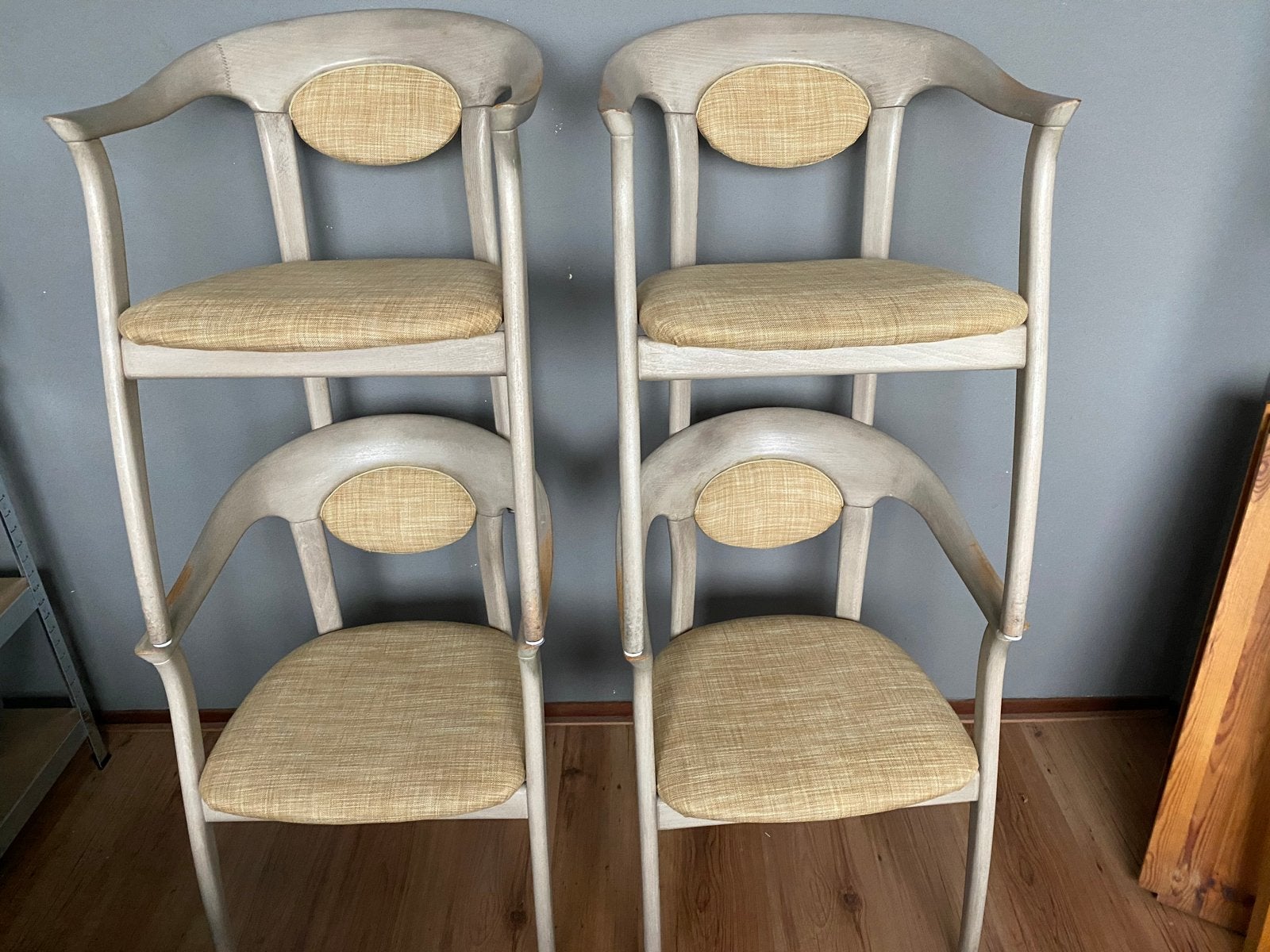 ❤️Vintage Lubke design stoelen Japandi stijl  Set, Ophalen
