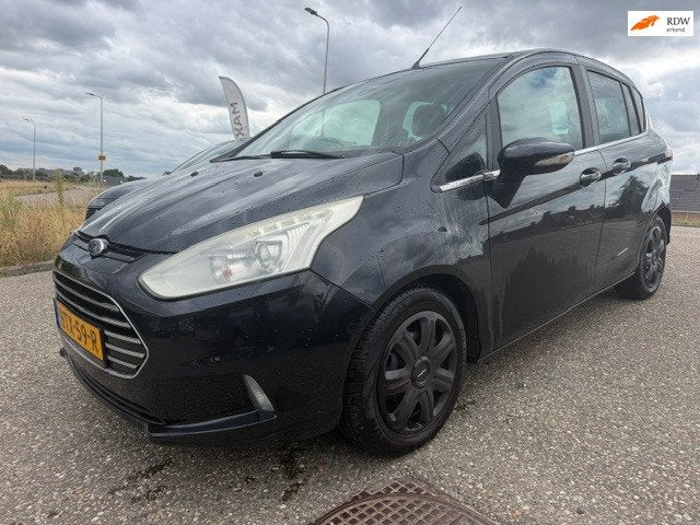 Ford B-MAX 1.0 EcoBoost Titanium Distributie=vv AC Parksenso, Auto's, Voorwielaandrijving, 750 kg, Leder en Stof, Zwart