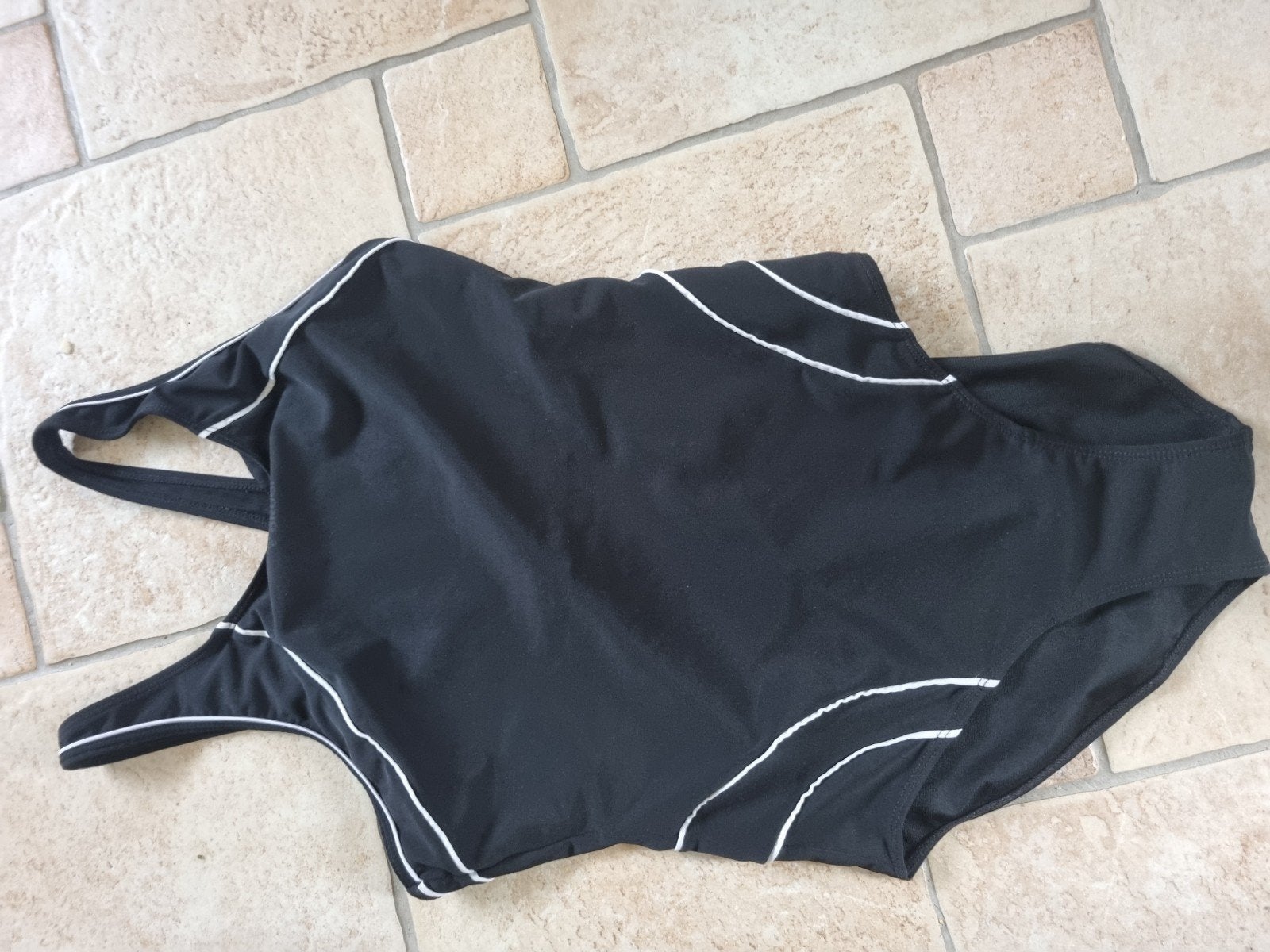 Nieuwstaat prachtig zwart badpak maat s 36, Ophalen of Verzenden, Zo goed als nieuw, Zwart, Badpak