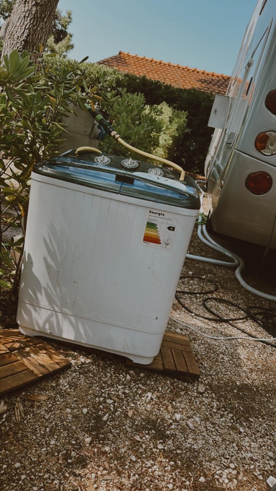 Camping wasmachine met centrifuge - perfect werkend, Witgoed en Apparatuur, Ophalen, Minder dan 85 cm, Minder dan 4 kg, Bovenlader