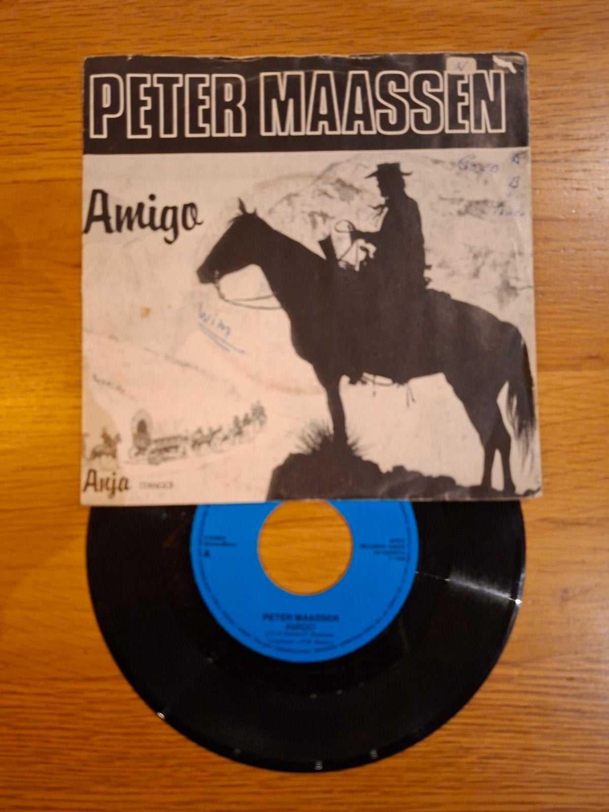 Peter Maassen - Amigo / Anja (Vinyl Single), Cd's en Dvd's, Gebruikt, 7 inch, Ophalen of Verzenden, EP