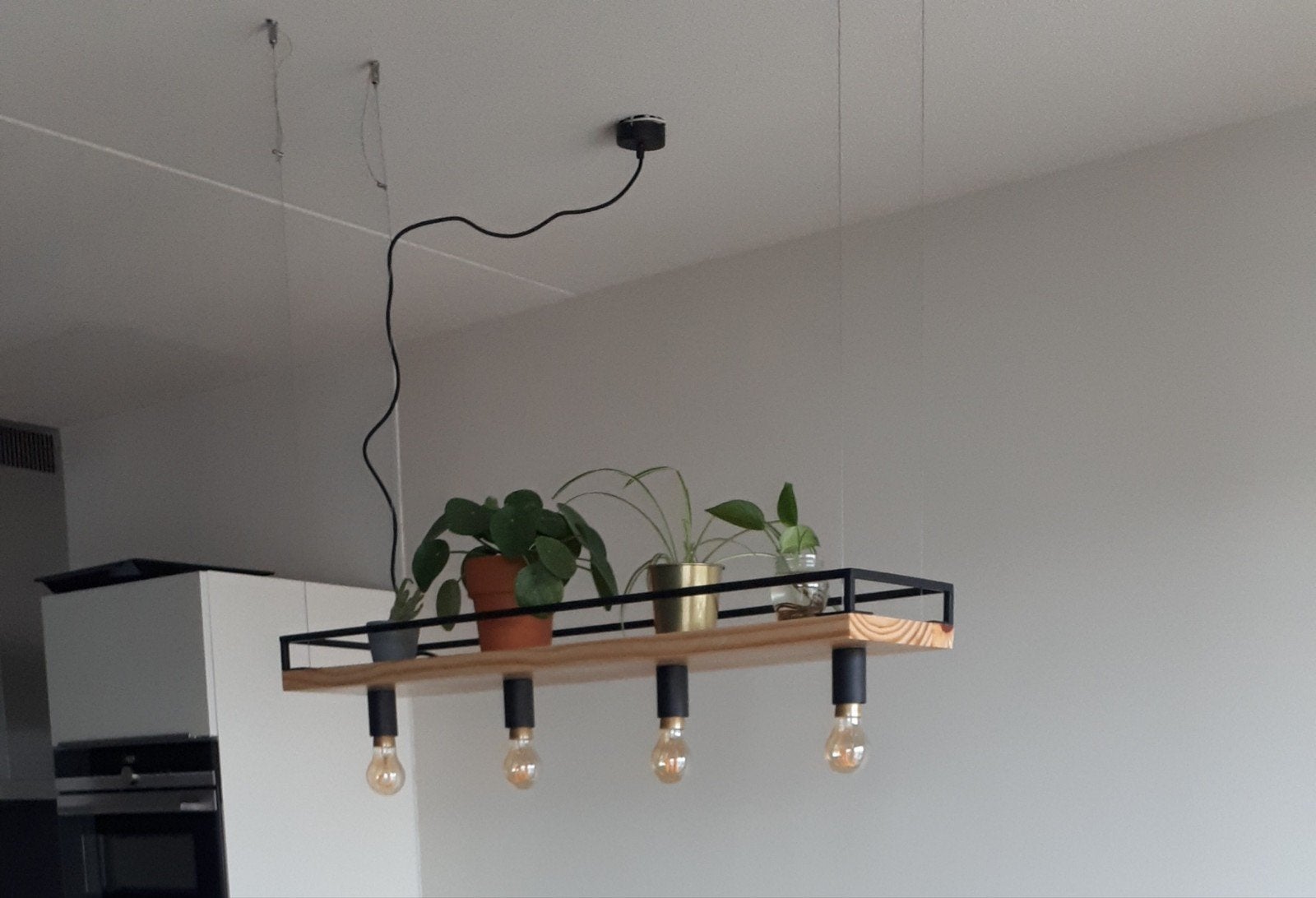 Eettafellamp/hanglamp/plafondlamp, Huis en Inrichting, Lampen | Hanglampen, Ophalen, Zo goed als nieuw