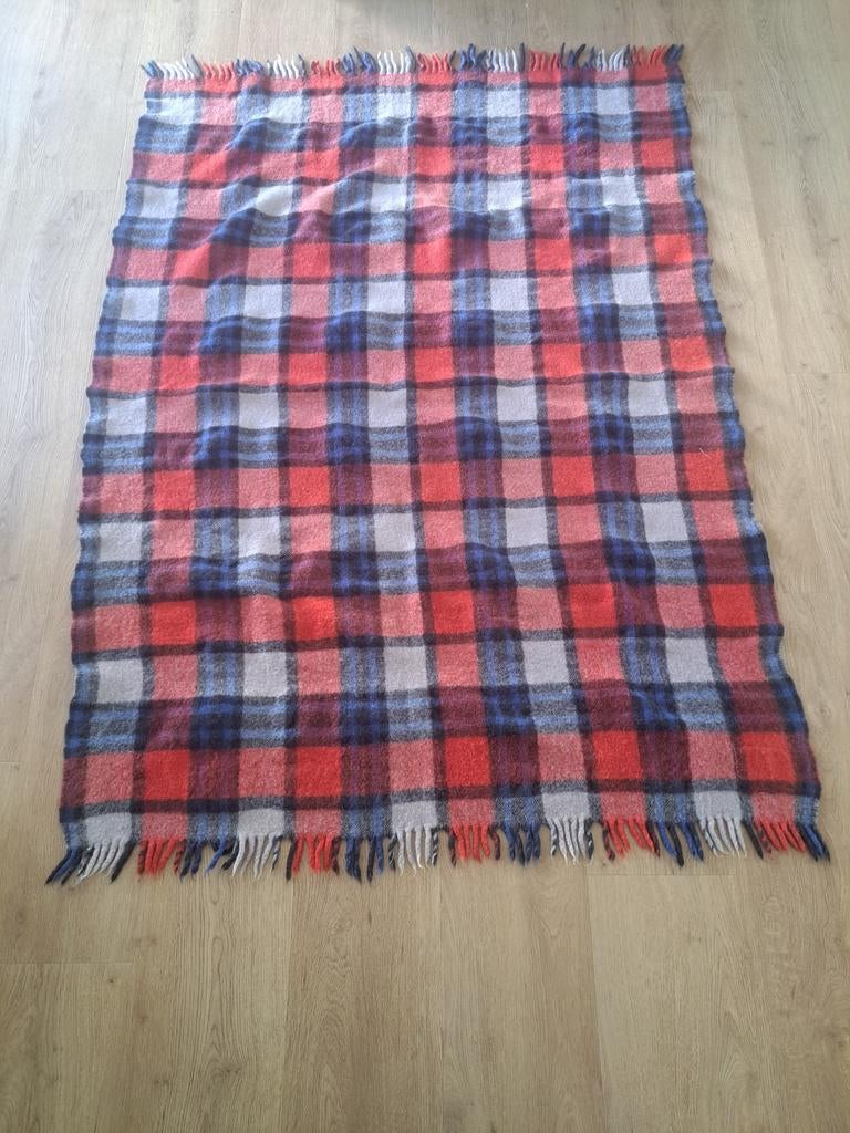 Woolly wollen deken/plaid - 100% zuiver scheerwol, Ophalen of Verzenden, Gebruikt