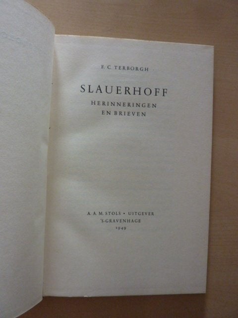 F.C. Terborgh - Slauerhoff, herinneringen, brieven, Boeken, Verzenden, Gelezen, Sport