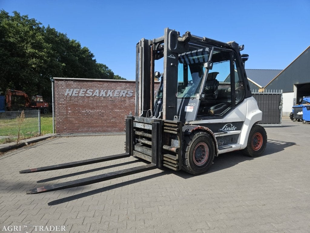 Linde H50 D met vorkversteller en side shift, Niet opgegeven, Heftruck, Ophalen of Verzenden, Meer dan 4000 kg