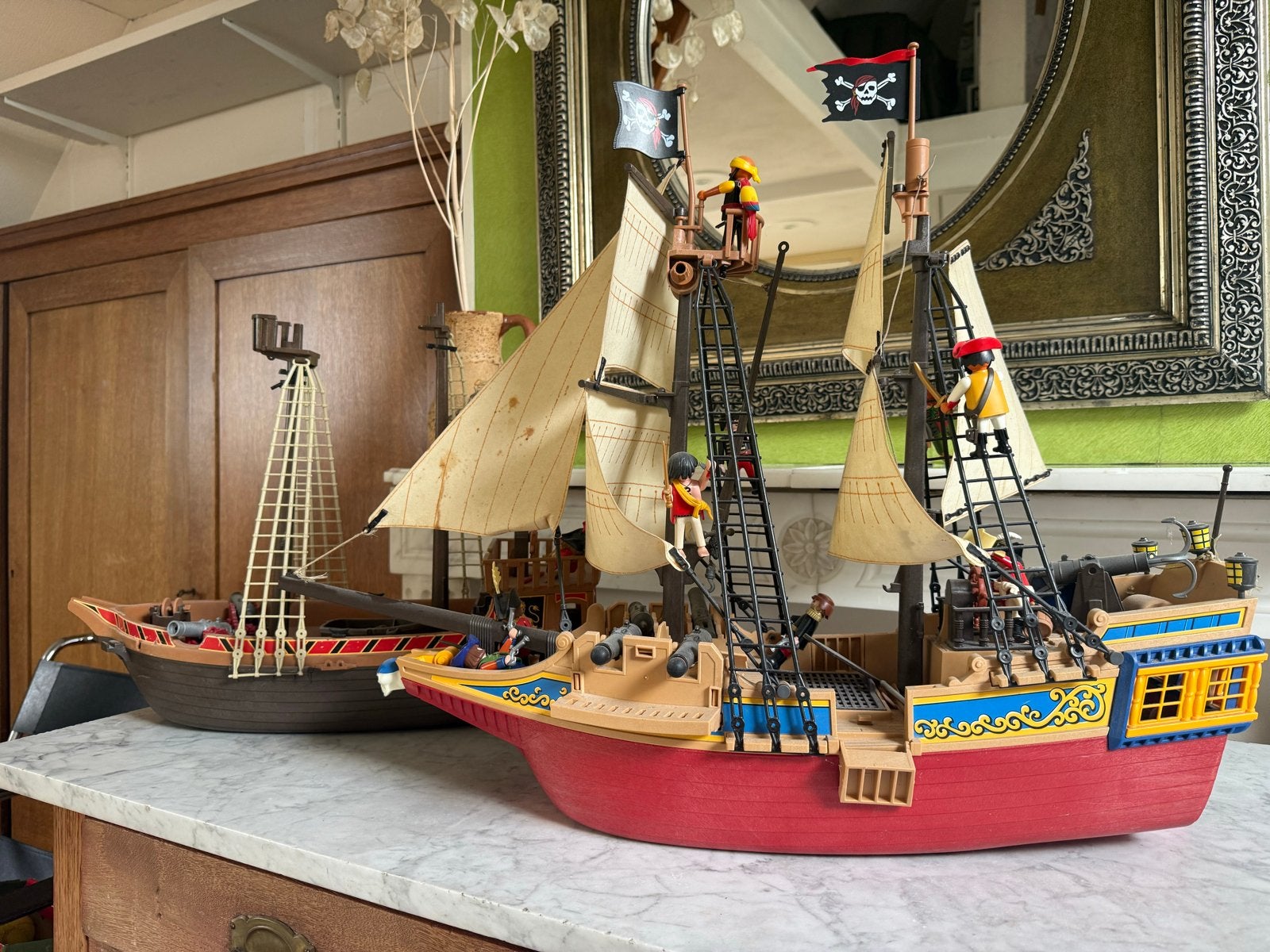 Playmobil collectie: piratenschepen, figuren, voertuigen, Ophalen of Verzenden, Gebruikt