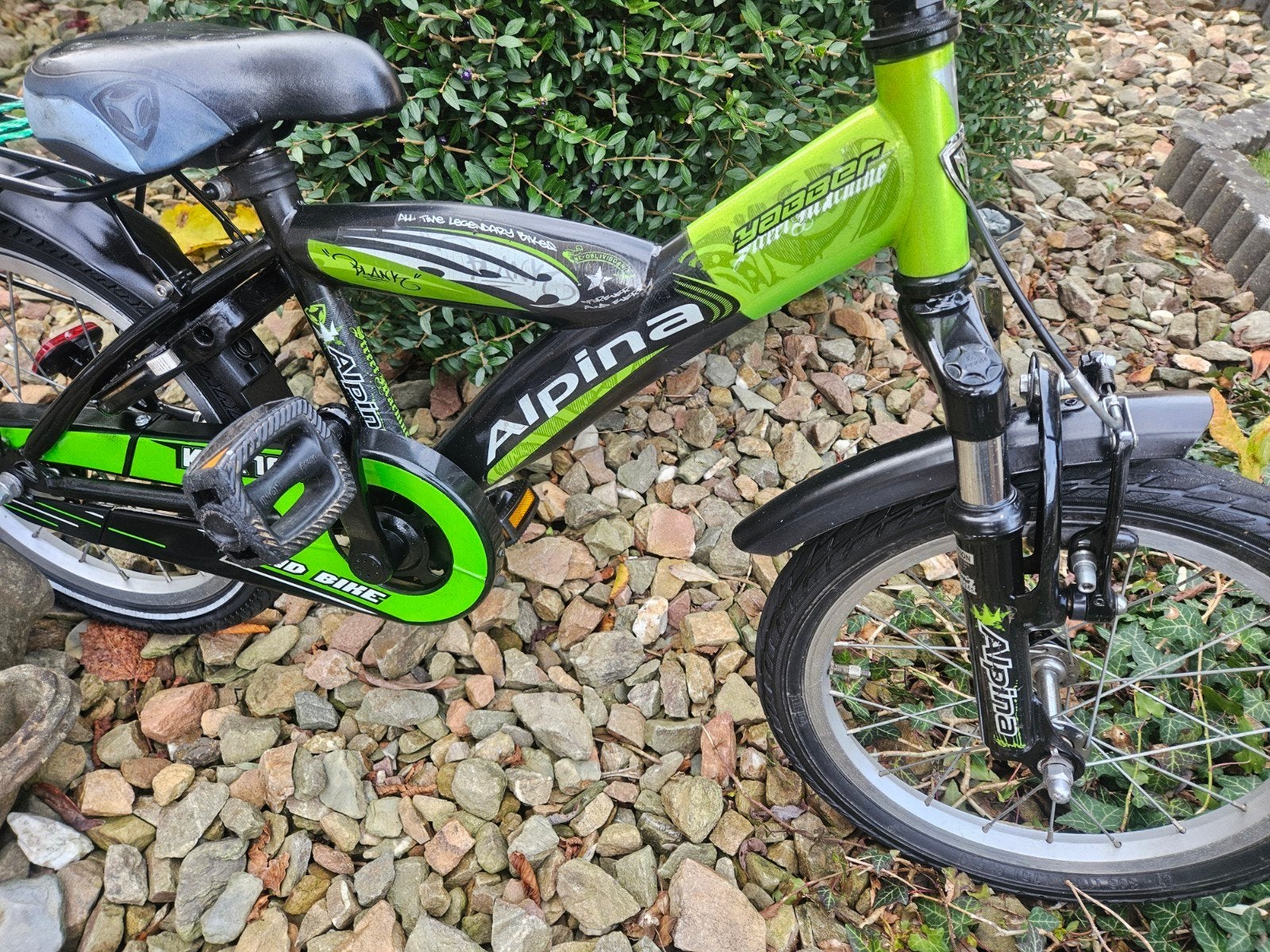 Mooie staat aangeboden16inch Alpina Yabber+Vorkvering+slot, Fietsen en Brommers, Ophalen, Terugtraprem, Alpina Yabber, 16 inch